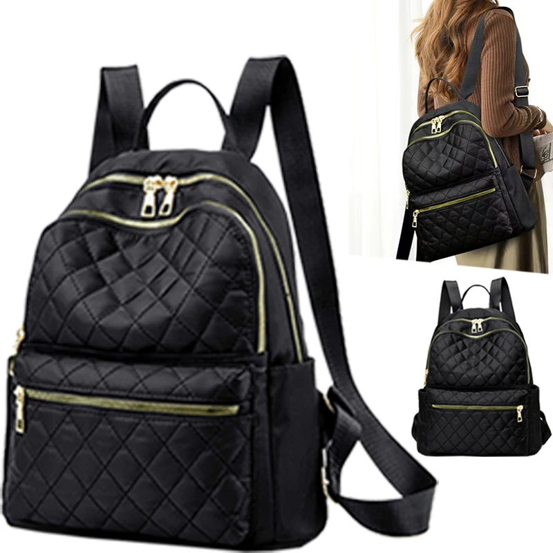 

Модный женский стеганый рюкзак, элегантный стиль для повседневных поездок на работу, высококачественная практичная универсальная портативная сумка