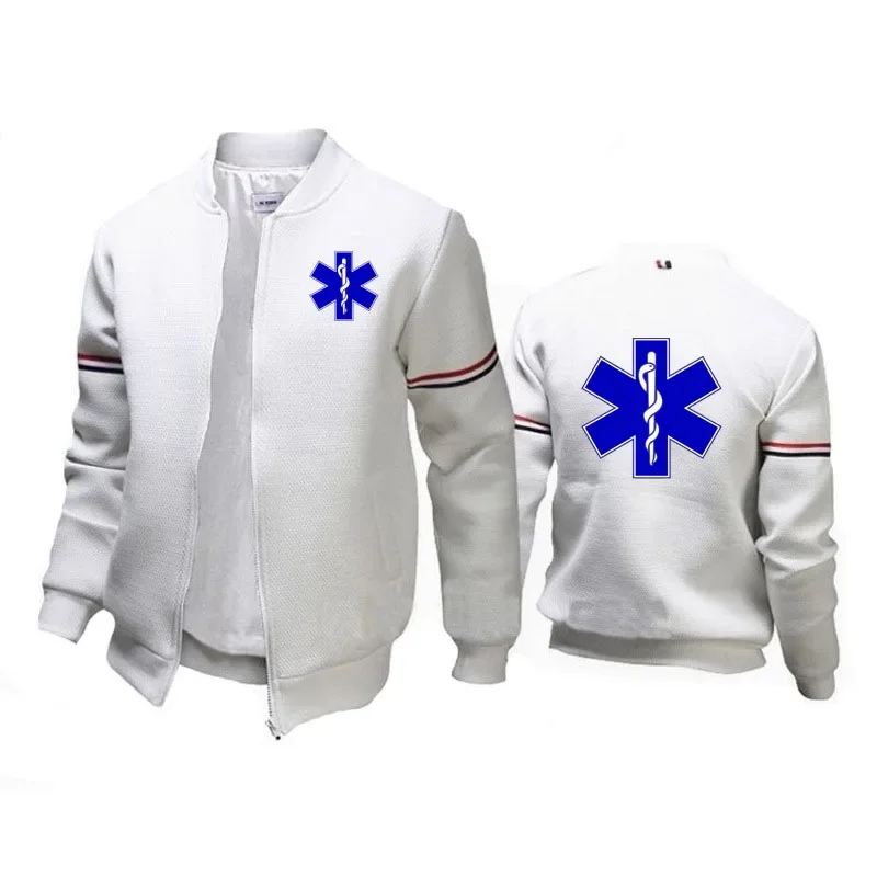 EMT Paramedic Emergency Medical Services Jacket Men Outdoor High Quality cotton Casual sports Men\'s cardigan jacket top