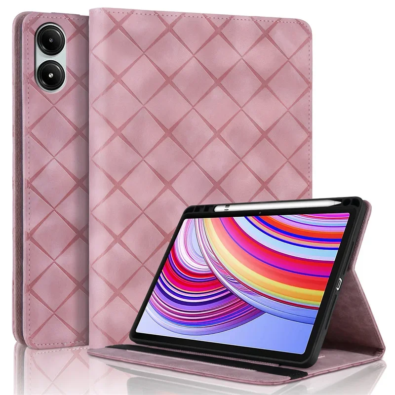 Funda For Xiaomi Redmi Pad Pro Case 12.1'' PU Leather Wallet Filp Stand Cover with Pen Holder Case For Poco Pad case cover coque