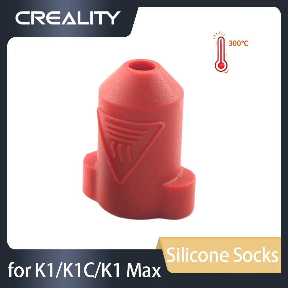 Creality K1/K1C/K1 Max Silicone Socks 1pc for Ceramic Heating Block Kit Red K1 Hotend Heat Insulation Case Cove 3D Printer Parts