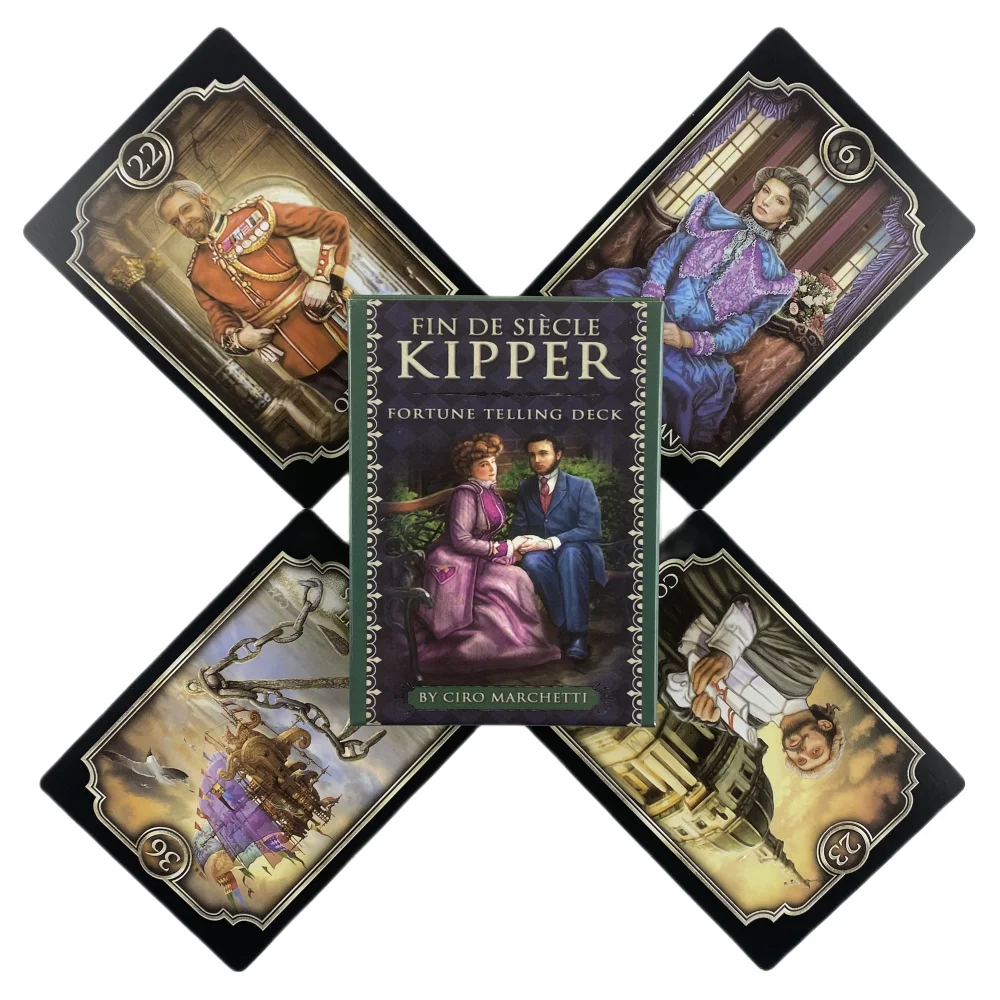 Fin De Siecle Kipper Oracle Cards Wahrsagerei Wahrsagerei Deck Englische Vision Edition Tarot Brettspiel für Party – Detail 3