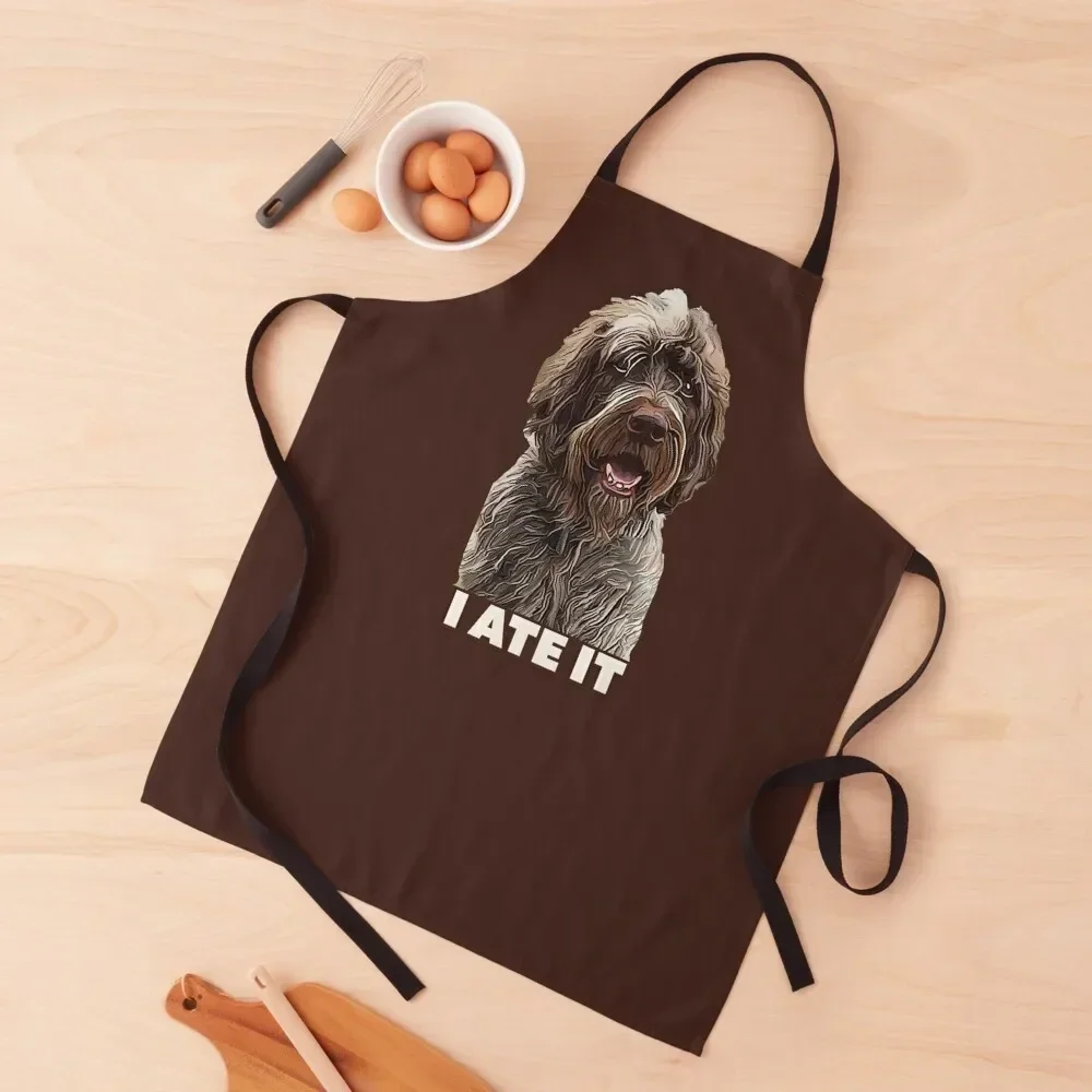 I ATE IT AGAIN Apron barber men Kitchen Supplies Idea Goods Apron