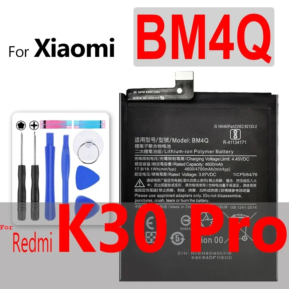 BM47 BN44 BN34 Battery For Xiaomi Redmi/Red mi Note 3 3S 3X 4X 4 Pro Prime 4A 5 Plus 5A 6 6A 7 7A 8 8A 8T 9 9A 9C 9S 10X K20 K30