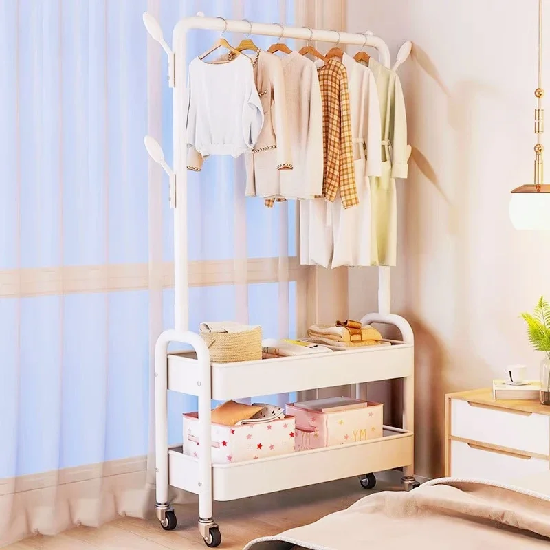 

Floor-to-ceiling bedroom, home dormitory storage, coat rack, overnight clothes drying rack, storage rack, movable hanger