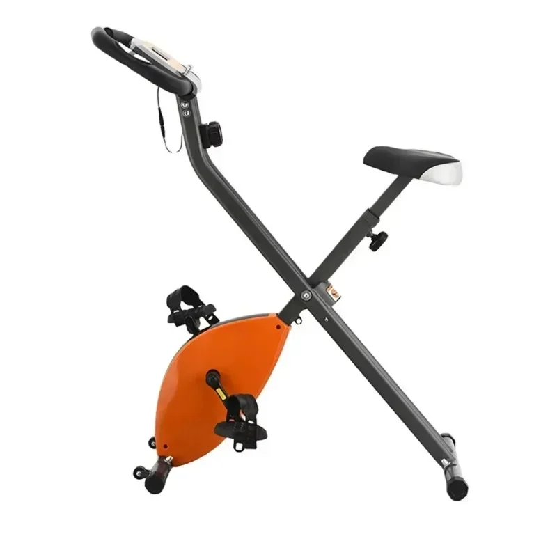 Upgraded Foldable Indoor Cycling Bike, Lightweight Magnetic Resistance Spinning Bike Easy To Store For Home Fitness