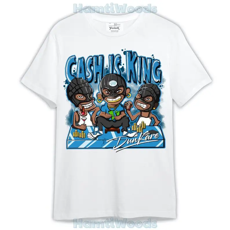 

Powder Blue 9s Shirt, Cash Is King Robber Gang Shirt Outfit 1005 LGH