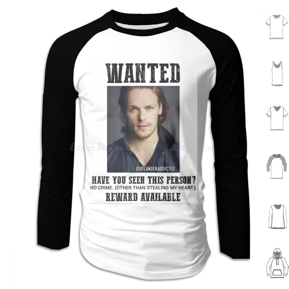 هوديي سام هيوغان قطني بأكمام طويلة ممثل سام هيوغان أسطورة الفيلم 80s Vintage Artis The Outlander