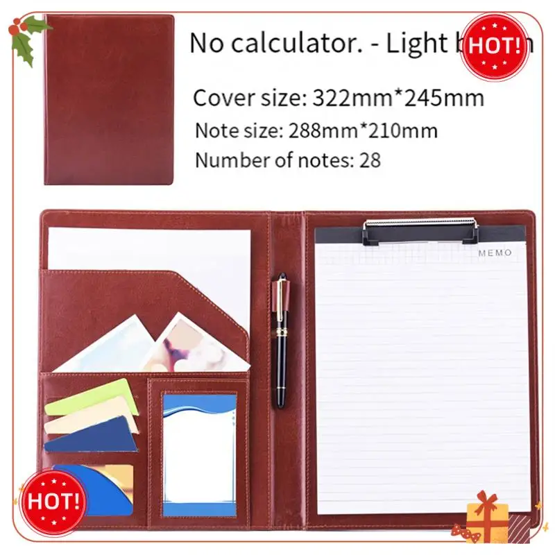 

Durable-A4 Conference Folder Multifunctional Business Folder Leather Contract File Folders Filing Office Folder Chool Folder