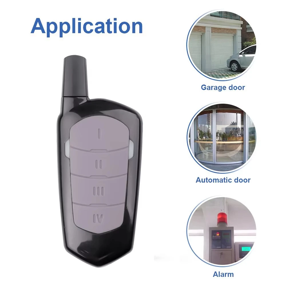 433mhz Garage Remote Control Duplicator Gate Door Commands Opener 433 92mhz Electric Rolling Code Clone Access Portal Fixed Code
