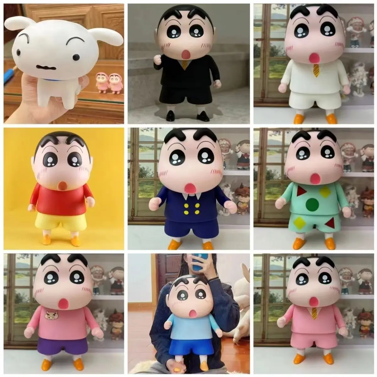 40 cm Crayon Shin-Chan Anime Figuren Peripheries Großes Modellauto Ornament Puppensammlung Dekoration Begrenzte Geburtstagsgeschenke