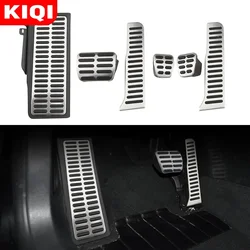 KIQI Stainless Steel Car Pedal Cover Replacement Pedals for Volkswagen VW Passat B6 B7 CC R36 R-line for Skoda Superb Auto Parts