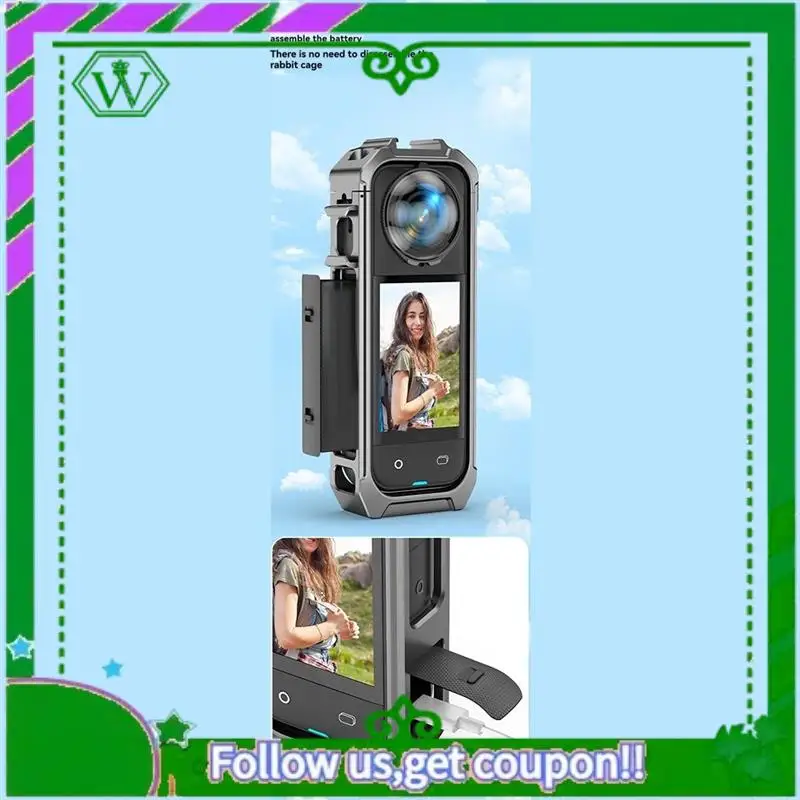 

Reliable-For Insta360 X5 Case Metal Utility Frame Protective Cage Action Camera Accessories