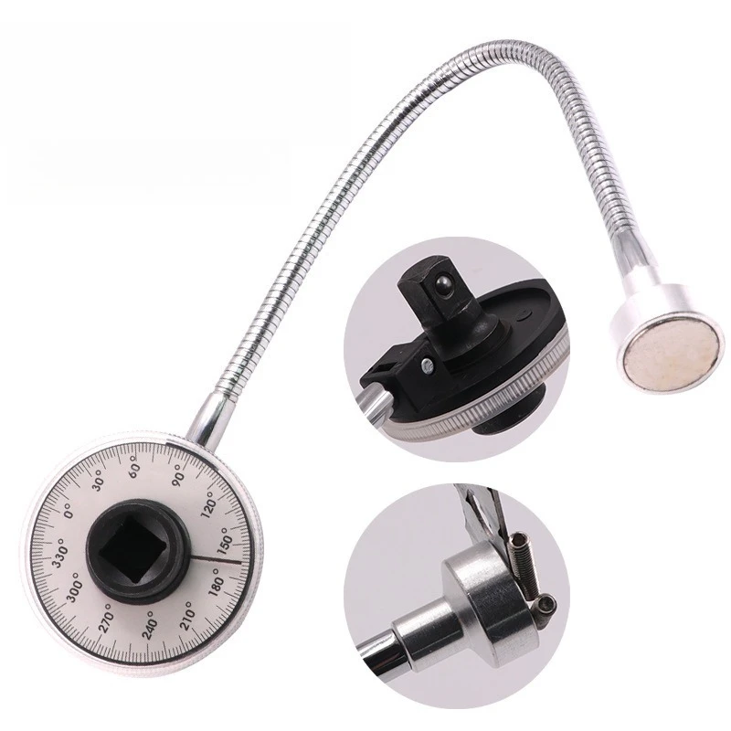 

Torquemeter Adjustable Torque Angle Gauge Torque Regular Scale 360 Degrees Calibrated In Degrees Torque Wrench Hand Tools