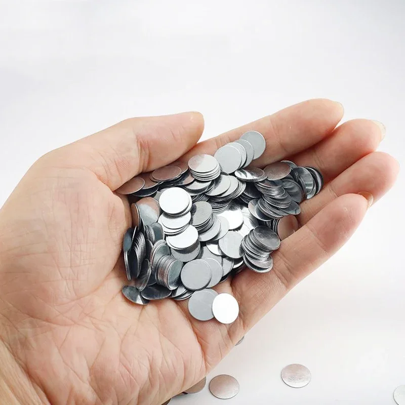 100Pcs/lot Ultra-thin Round Iron Sheet Galvanized Sheet Iron Paste Rectangular Small Suction Iron Sheet DIY Handmade Make - Image 4