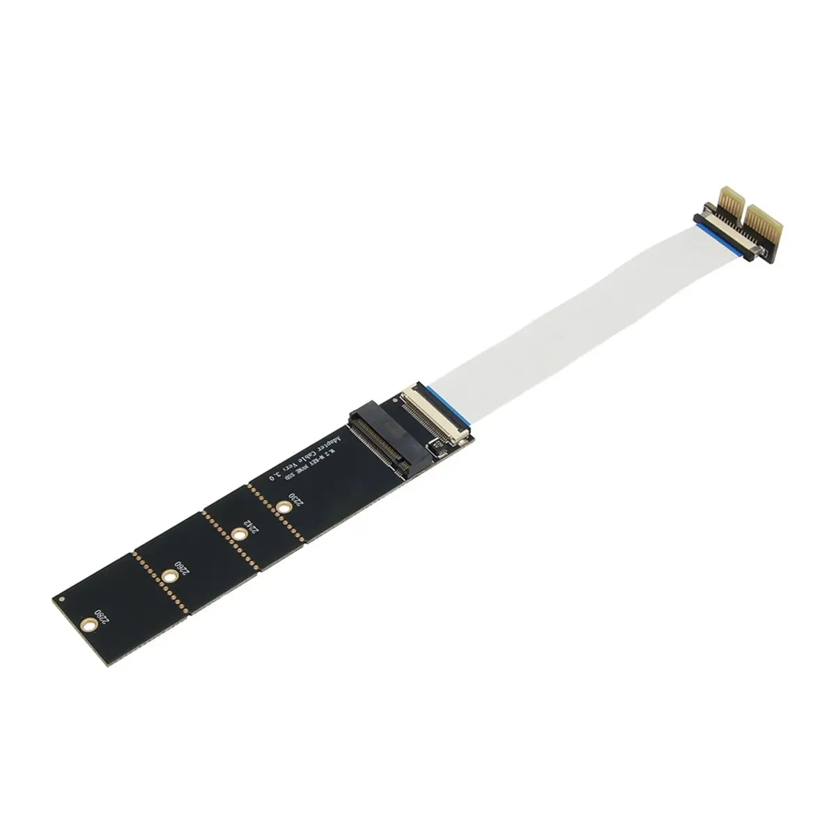 PCI-E X1 to M.2 NVME Extension Cable PCI-E X1 to M.2 NVME SSD Adapter Card for 2230 2242 2260 2280 SSD
