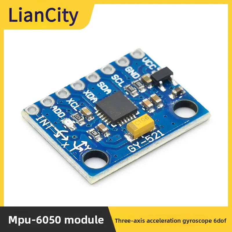 

MPU-6050Module Three-Axis Acceleration Gyroscope6DOF GY-521