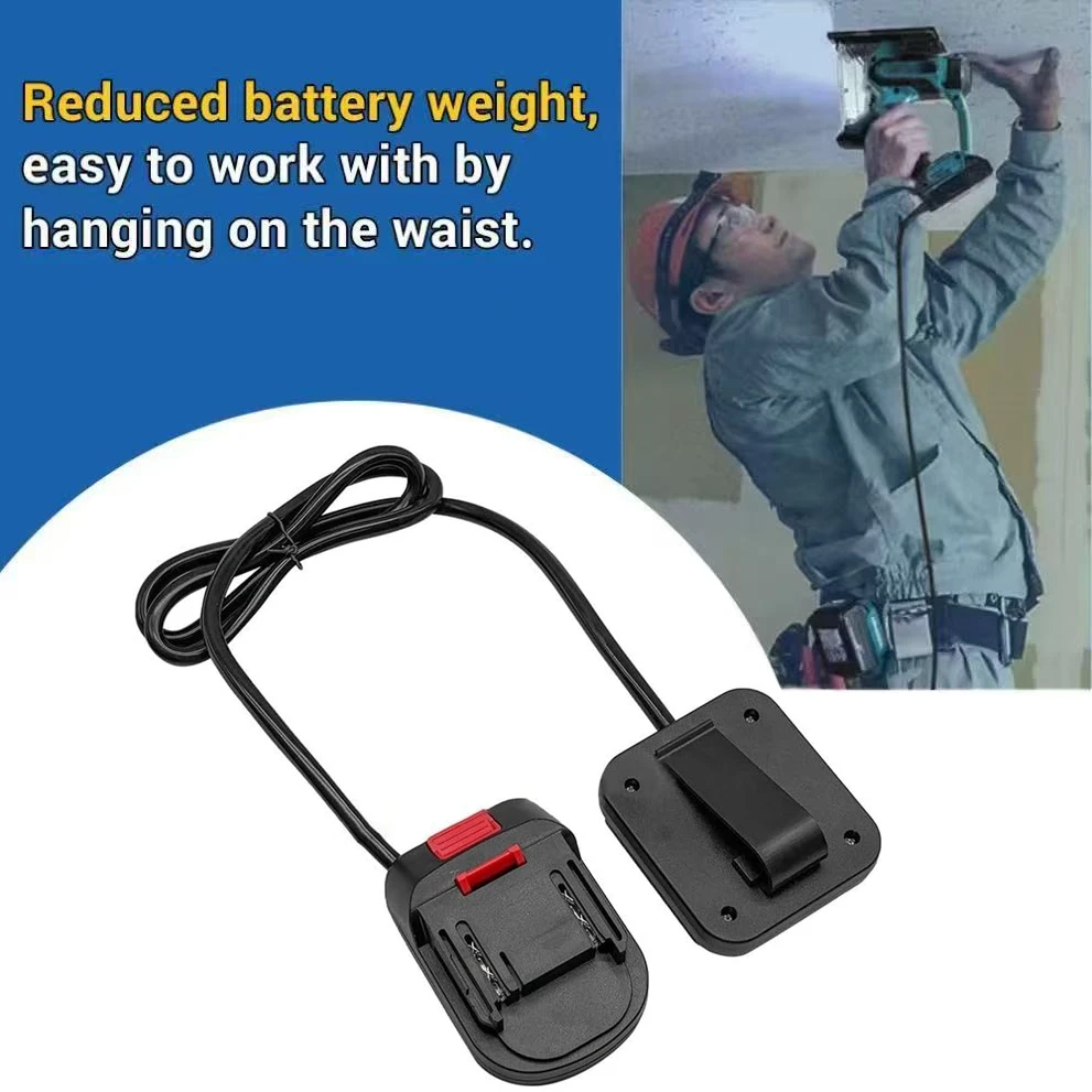 For Makita 18V Battery For Lomvum Zhipu Power Tools Li-ion Battery Adapter Expansion Cable Splitter Extended Line Weight Reducer