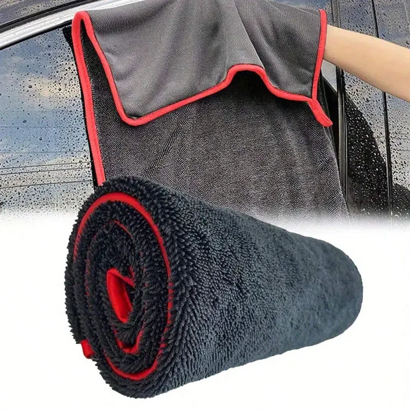 Super absorbent microfiber car drying towel, achieving ultimate car protection, essential for vehicle hygiene, compact design, h