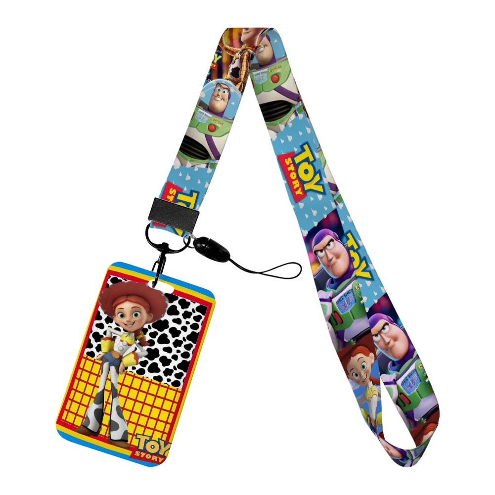 New Design Disney Toy Story Neck Strap Lanyard Card Cover Cartoon Badge Holder Id Card Students Hang Rope Kids Girls Boys Gifts