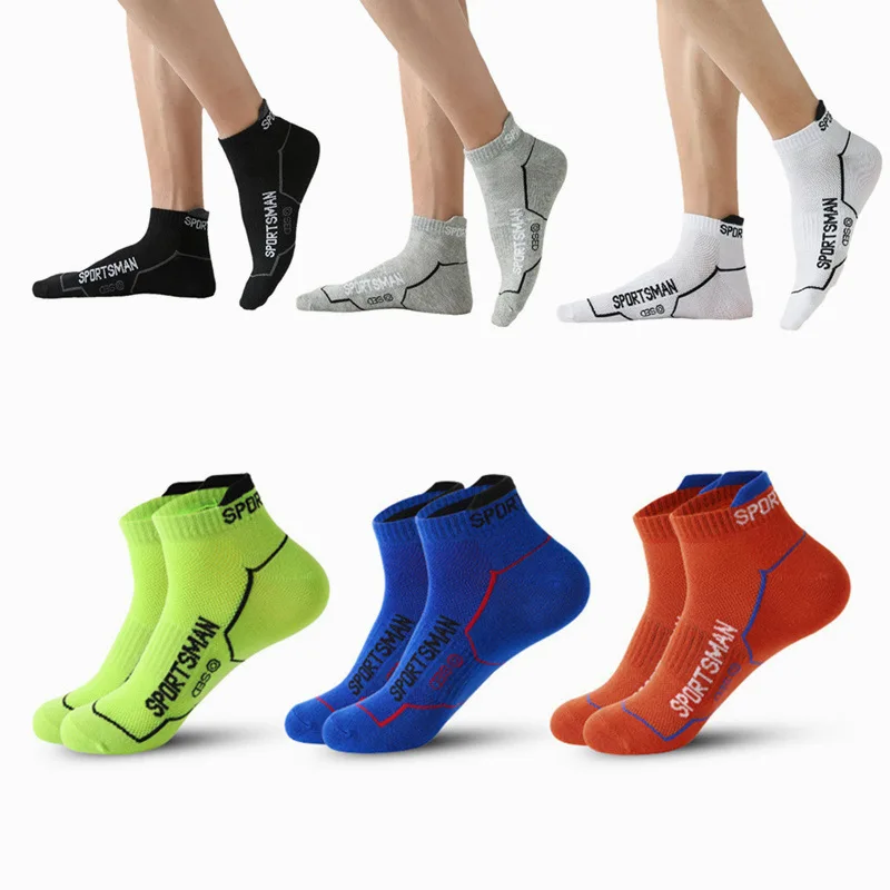 10 Pairs Men Ankle Socks Summer Sports Running Socks Cotton Breathable Comfortable Sweat Absorption Fitness Cotton Short Socks