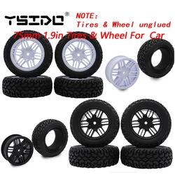 1/12 1/10 1/14 RC Car 1.9in 75mm Off Road Buggy Tires Wheel 12mm Hex Rubber for MN78 MN82 16103 Scx10 Traxxas Trx-4 Tamiya