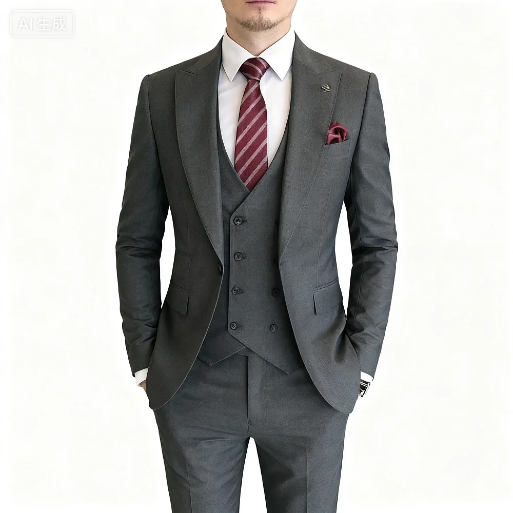 Зеленый приталенный мужской классический костюм на одной пуговице с пиковыми лацканами для свадьбы для курения Terno Masculino, куртка, брюки, комплект с галстуком