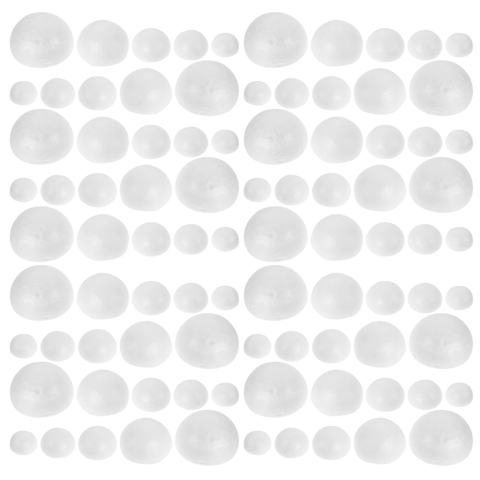 

150pcs Foam Balls Semi Diy Unfinished Decor For Christmas Party Kids Art Projects Festival Decoration