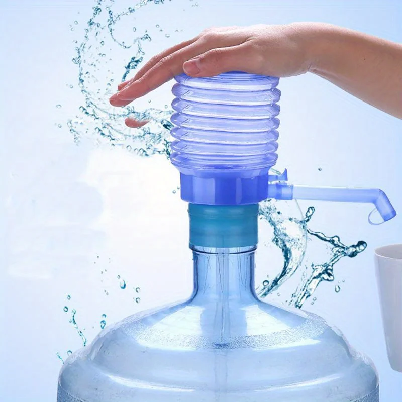 New Clean and Sanitary Portable Bottled Drinking Water Hand Press Removable Tube Innovative Vacuum Action Manual Pump Dispenser