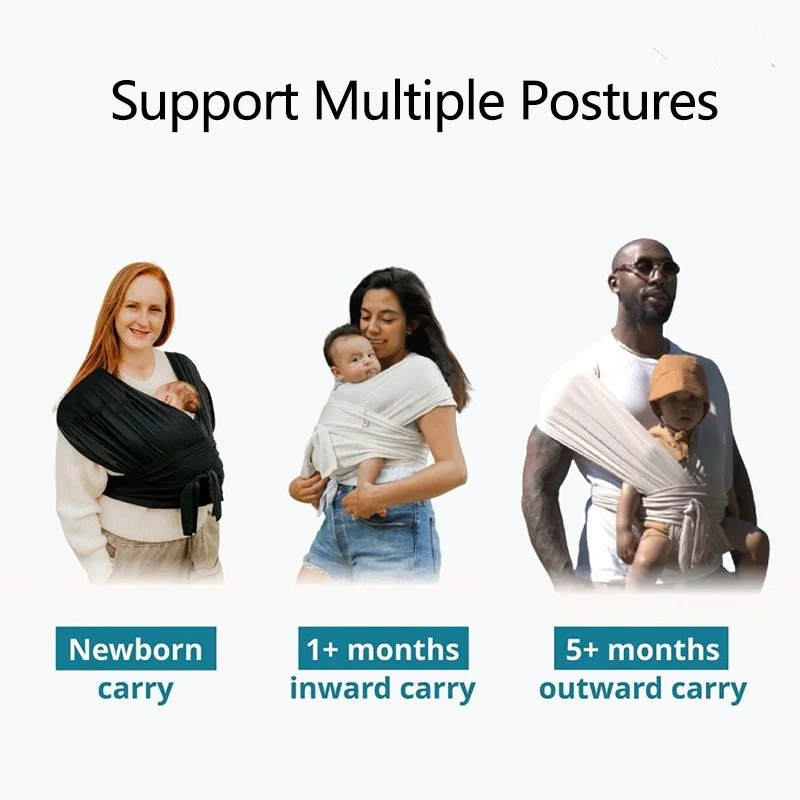 Baby Carrier X-shape Cotton Breathable Infant Front-holding Sling Baby Carrier Multi-functional Wrapped Cross Newborn Carrier