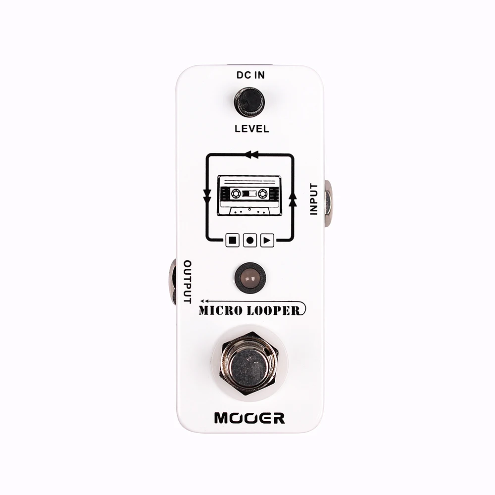 

MOOER Micro Looper Mini Loop Recording Effect Pedal Max Recording Time 30 Minutes True Bypass Electric Guitar Parts Accessories