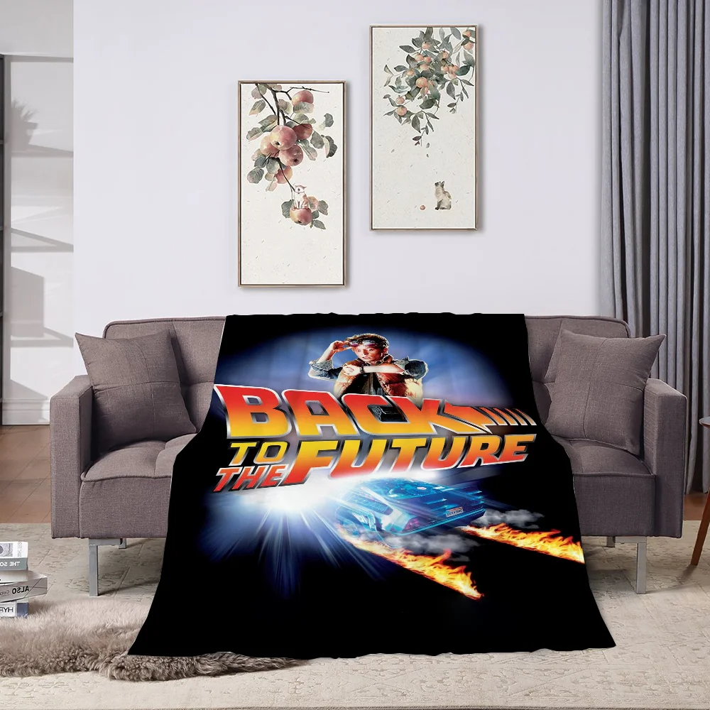 Double Bed Blankets and Classic Movie Back To The Future Picnic Blanket Bedspreads and Coverlets Throw Blankets & Throws Cobija