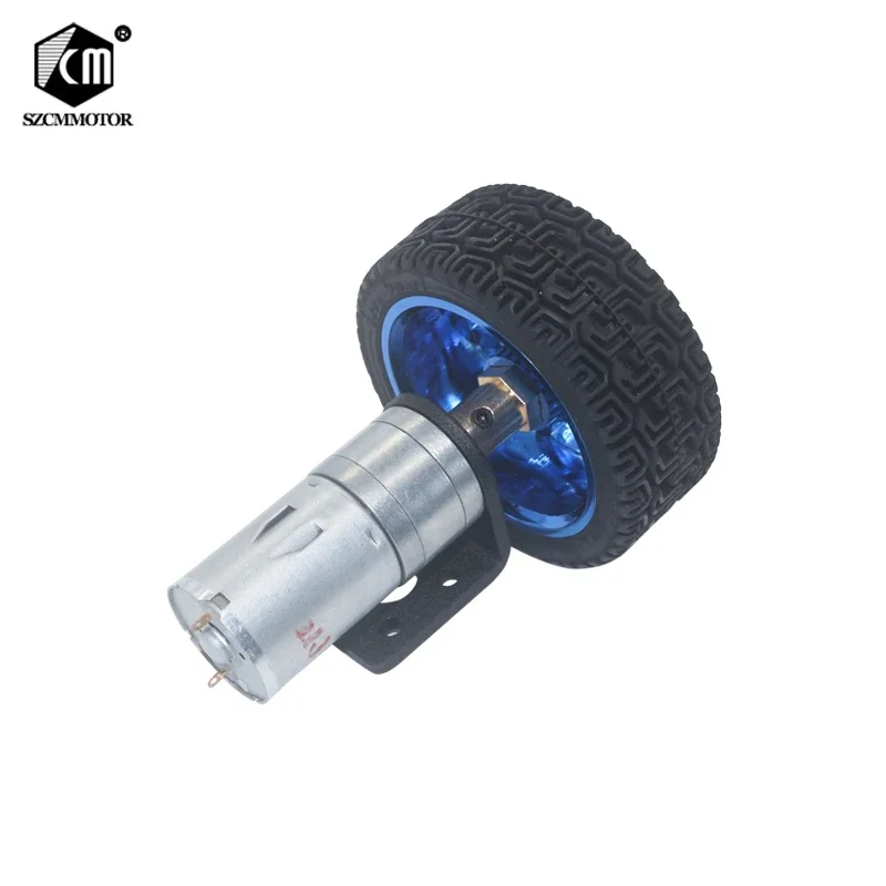 6V DC Geared Motors Hobby RC Vehicle Gear Motors Robot Parts  65mm Wheel Kit 12RPM to 1360 RPM Gearmotors For Robot Toy Car