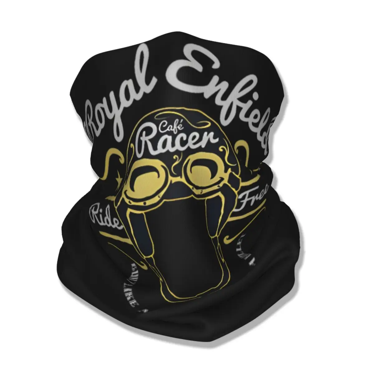 Royal Enfields Cafe Racer Bandana Neck Cover Printed Motorcycles Mask Scarf Headband Fishing for Men Women Adult Breathable