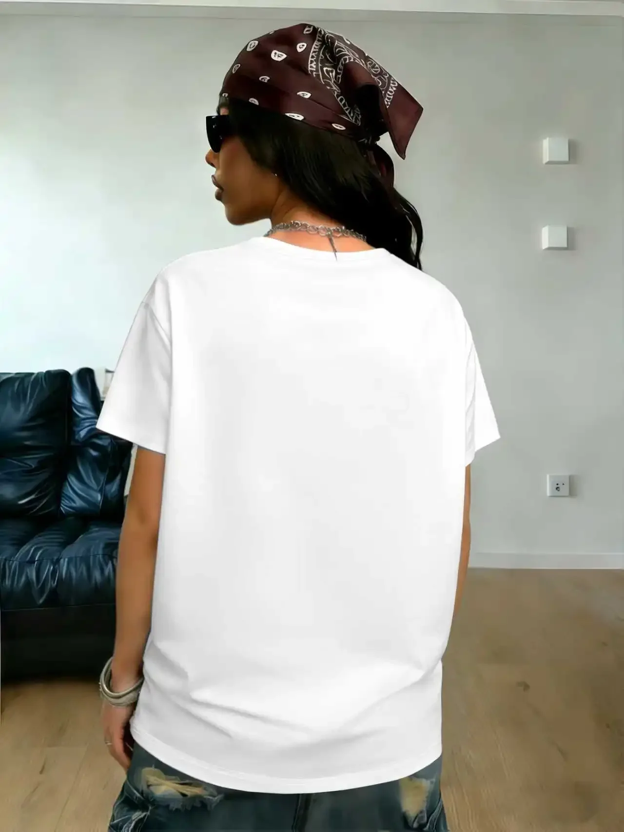 Ladies Soft Cotton Rich Vintage Strong Woman Graphic Daily Basic Tee Top women clothes