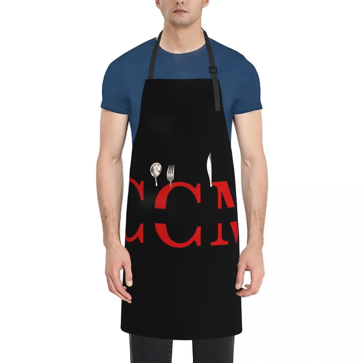 CCM Retro Ice Hockey Logo Aprons Chef Cooking Baking Tablier Sleeveless Bib Kitchen Cleaning Pinafore for Women Men Painting