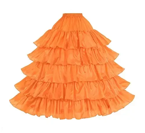 Petticoat Women Underskirt Bridal 4 Hoops for Wedding Dress Gown Floor Length Taffeta Black White Red Plus Size image 4