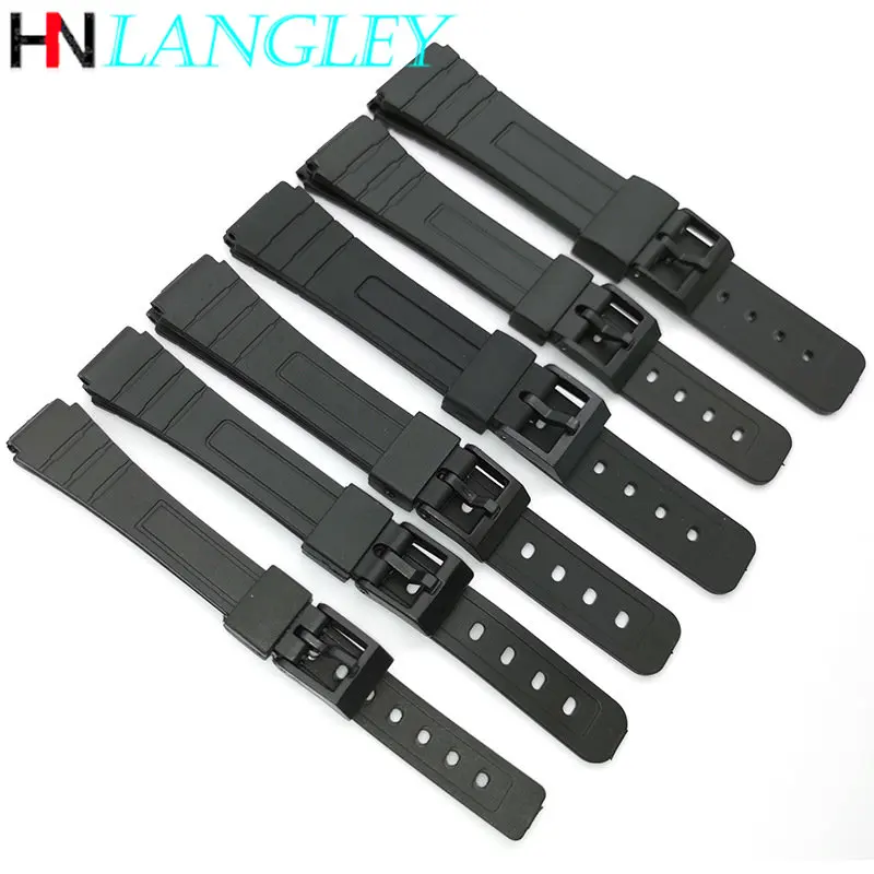 Silicone Watch Strap Sport Diving Rubber Watchband for Casio Watch Accessories 12mm 14mm 16mm 18mm 20mm 22mm Women Men Bracelet