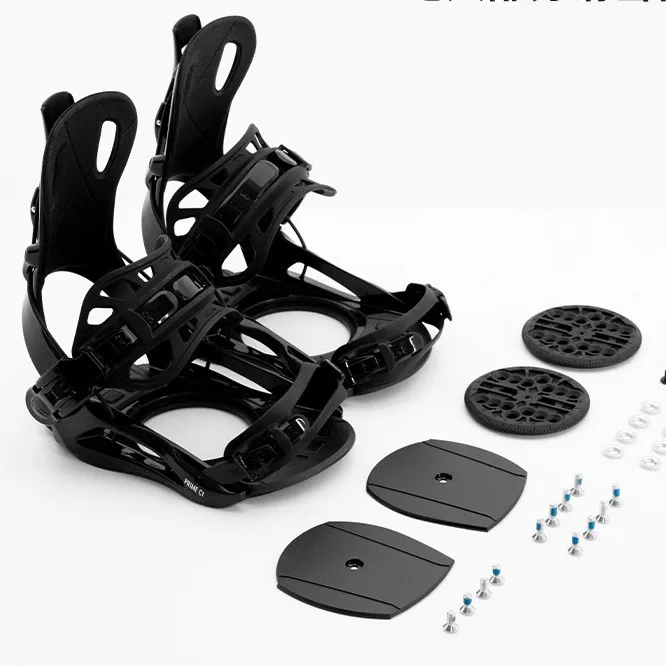 All-Mountain Adjustable Snowboard Binding for Beginners Shock Absorbing Snowboard Bindings Ski Quick-release Bindings