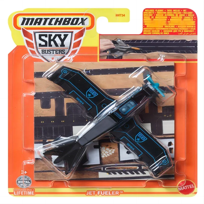 Mattel-coche Matchbox Sky Buster 1/64 Original para niños, juguetes SpaceX Starship MBX Stunt Plane Boeing 747-400 Airbus Twin Engine Blaze