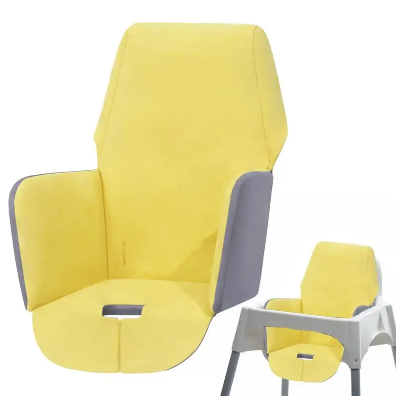 Coussin de siège de chaise haute pliable pour bébé, housse de chaise haute, rembourrage en coton pour bébé