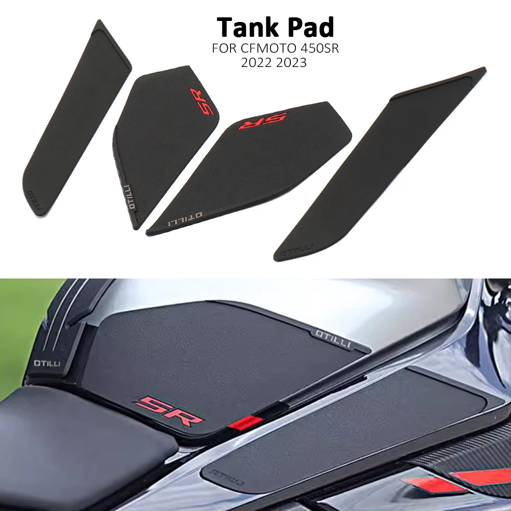 

2022 2023 Motorcycle Fuel Tank Pads Knee Grips For CFMOTO 450 SR 450SR 450sr 450 sr Anti-slip Sticker Rubber Protection Decal