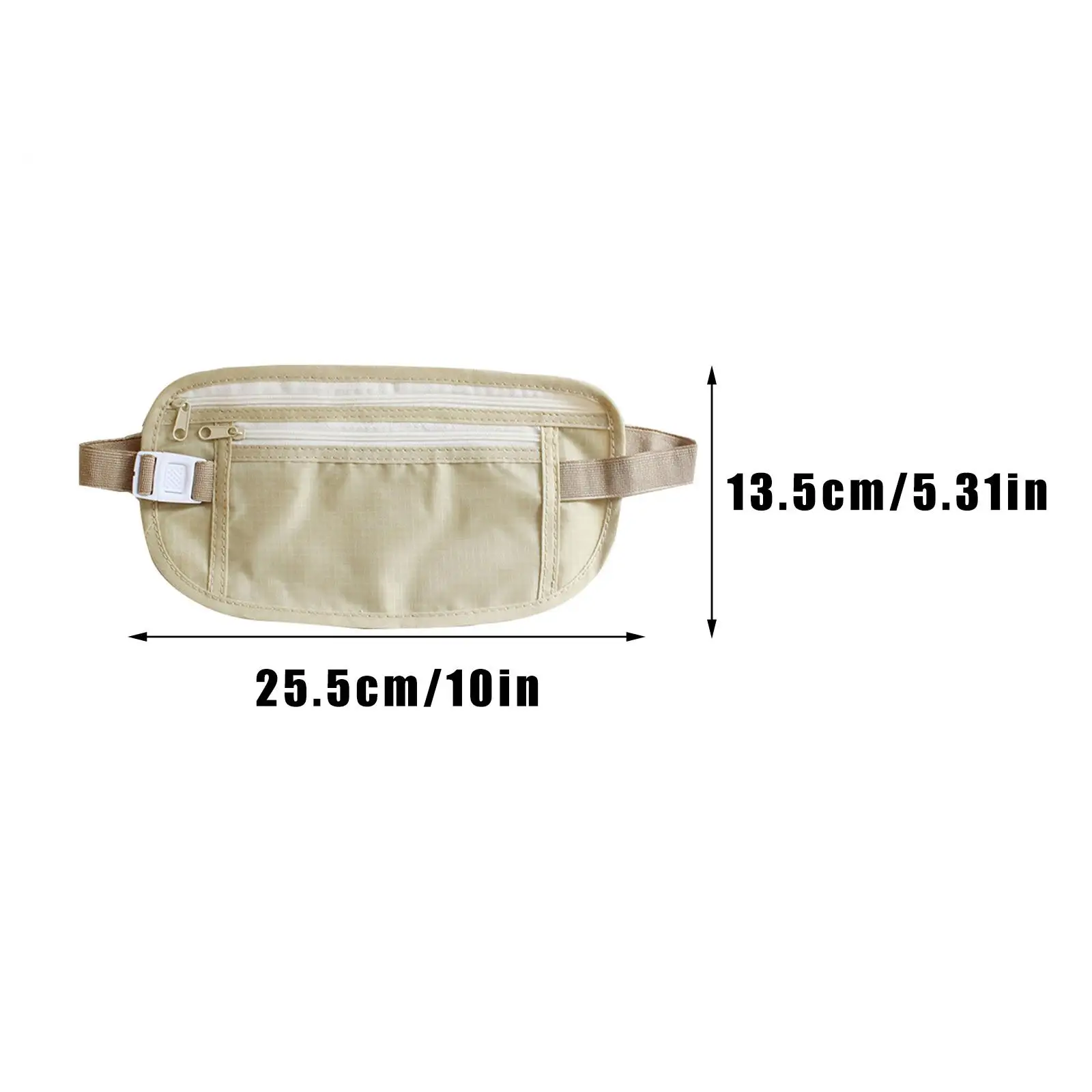 Onzichtbare Taille Verpakking Reizen Taille Pouch Voor Paspoort Geld Riem Tas Verborgen Beveiliging Portemonnee Reistas Borst Pakken Geld Taille tas