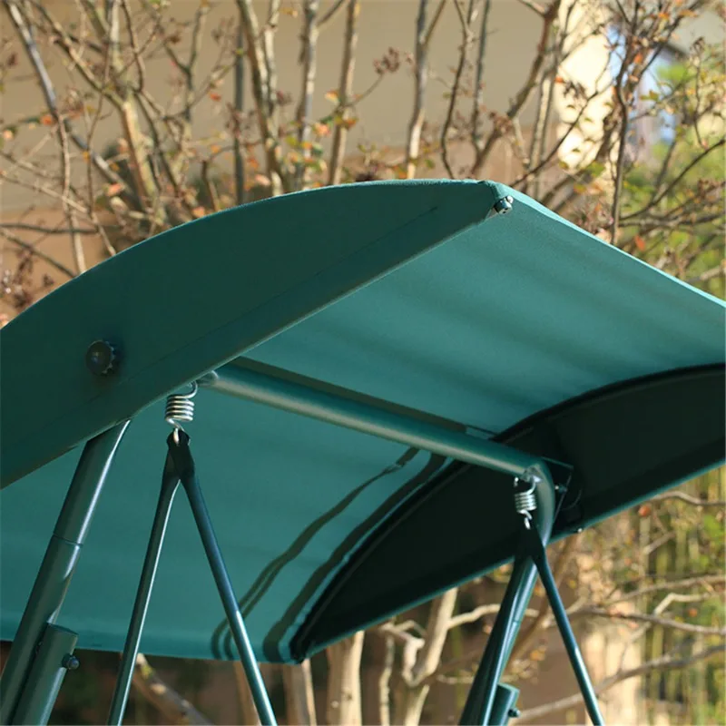 Comfort Wholesale Bedroom Terrace Swing Wholesale Outdoor Porch Swing Metal Outdoor Furniture Modern 1 Set Green Iron Swing