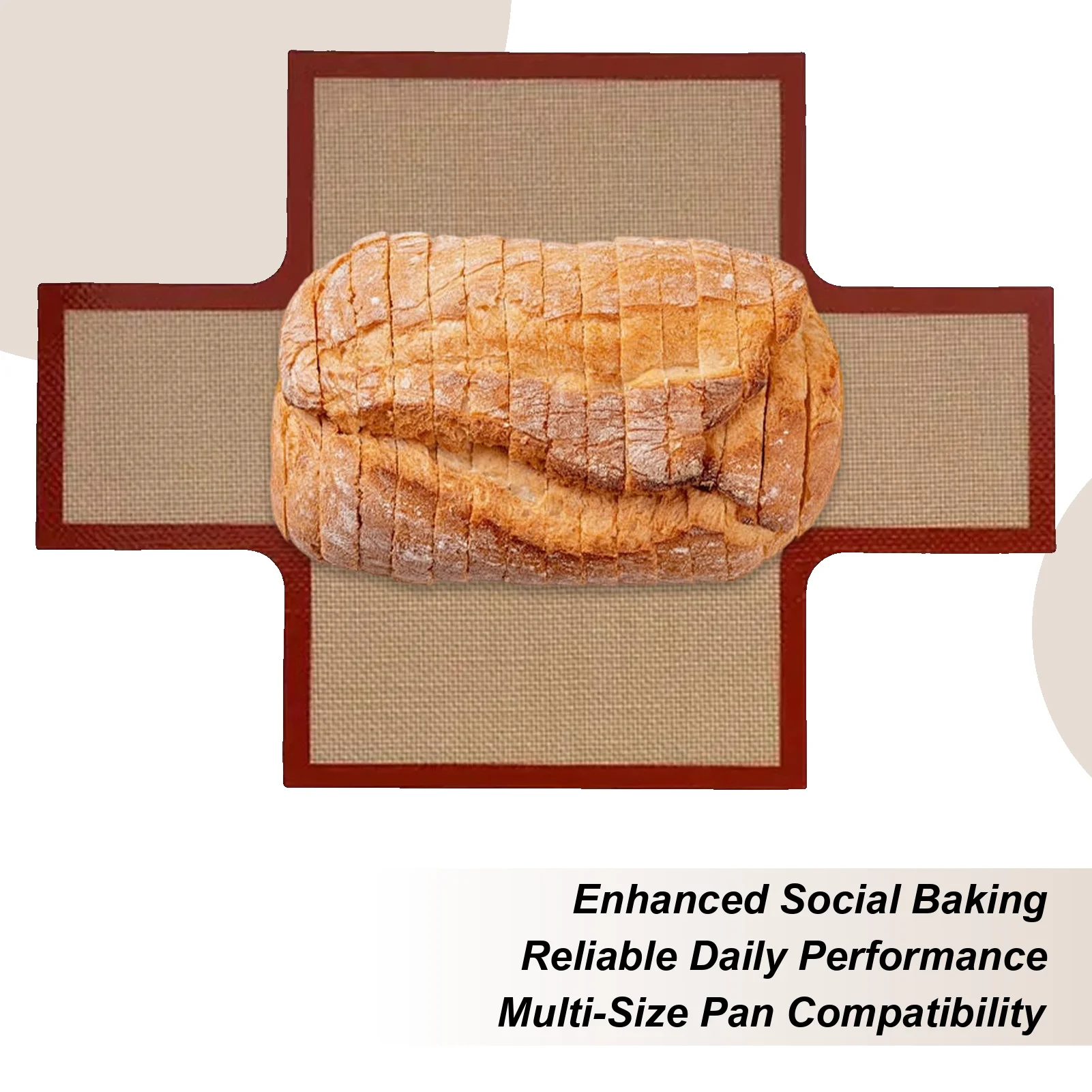 

Reusable Loaf Pan Liners Reusable Nonstick Baking Mat Sour Dough Baking Mat For Cookie Baked Goods Cakes Pizzas Sour Dough