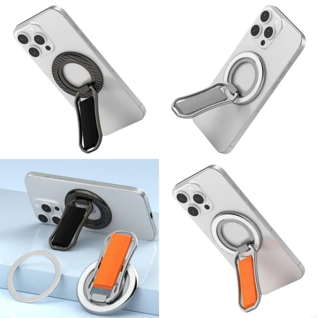 

Portable Phone Stand with Adjustable tight Wristband Metal for Stable Viewing Experience on Phone or OS system 896C