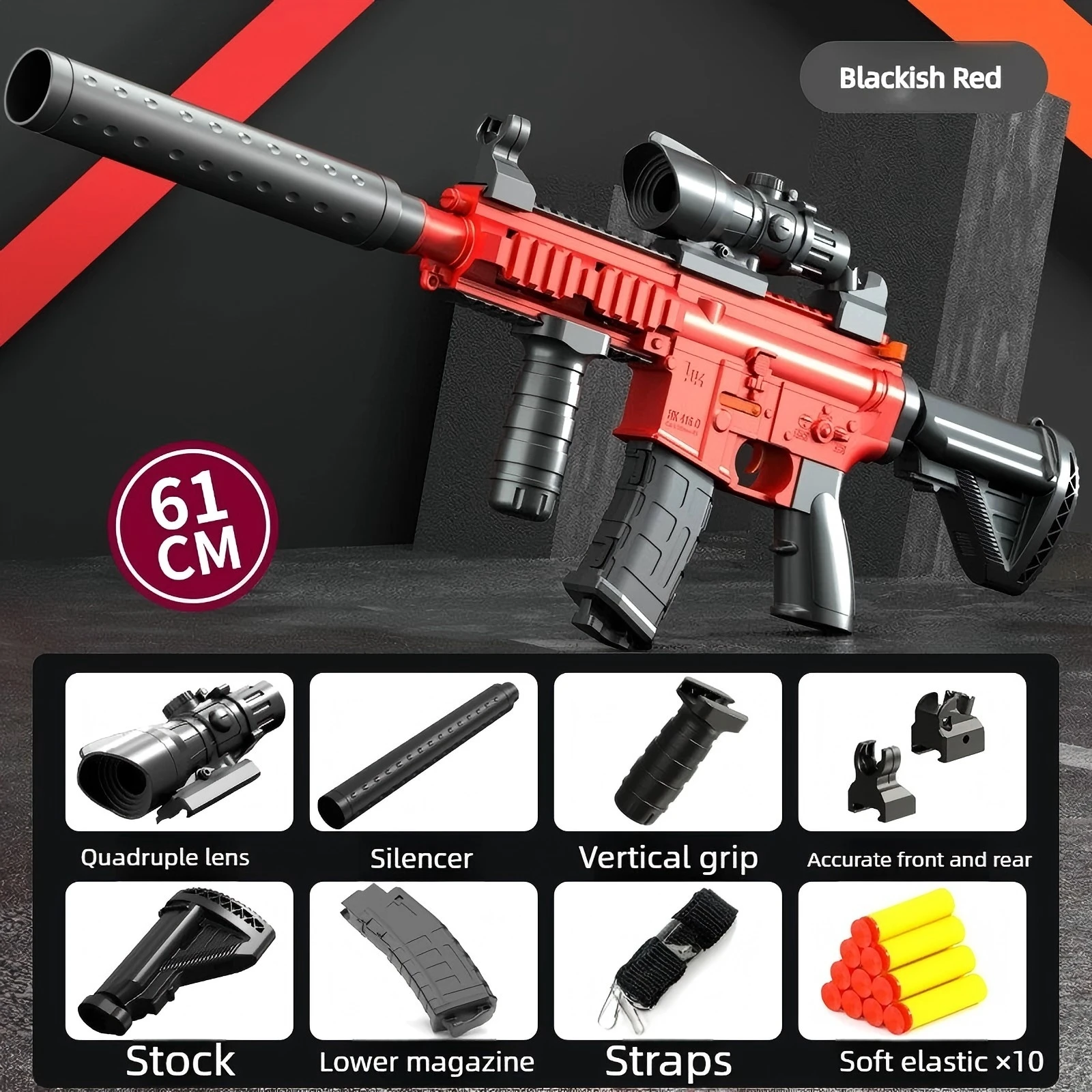 M416 Manual Lower Supply Bolt Soft Bullet Toy Gun Adult Assault Rifle Single-Shot Submachine Gun 2026 Christmas Gift