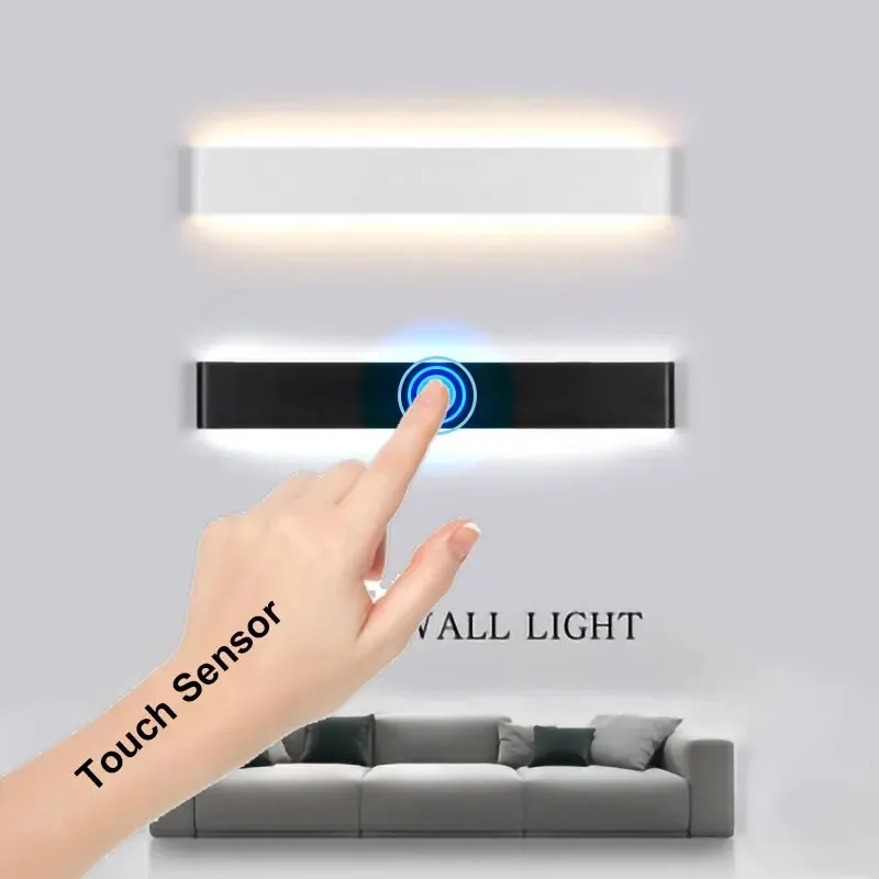 Wall Lamp Modern Simplicity Long LED Indoor Creativity Aluminum Acrylic 4W 8W 14W Sconce Light Bedroom Living Room Stairs Aisle