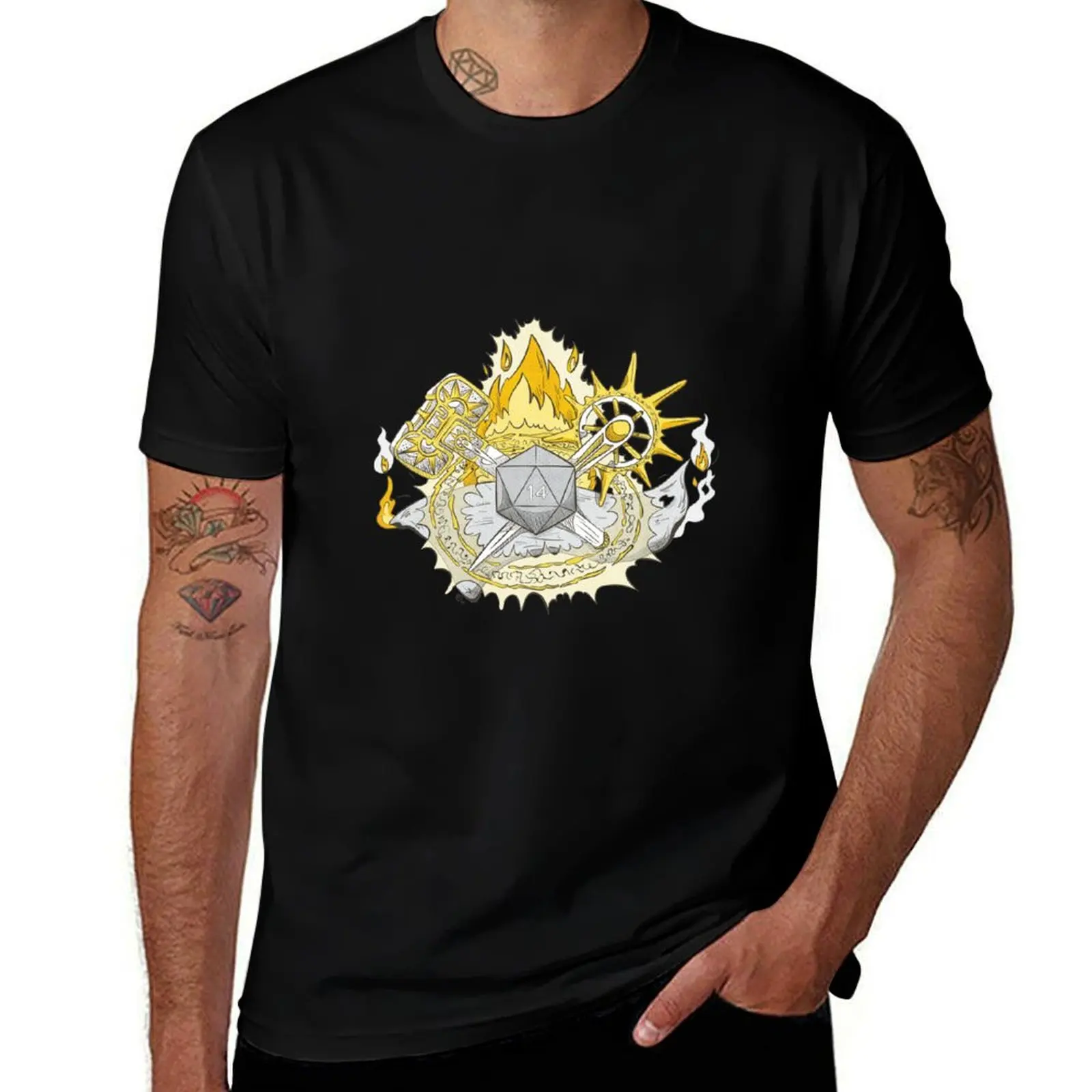 The Firey Wrath of a Cleric T-Shirt Casual Daily Graphic Tee