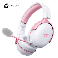 Picun G3 Wireless Gaming Headset 0.025s Latency Tri-Mode 53mm Hi-Res 100H Battery ANC Mic 247g for PC/PS5/Xbox/Mobile