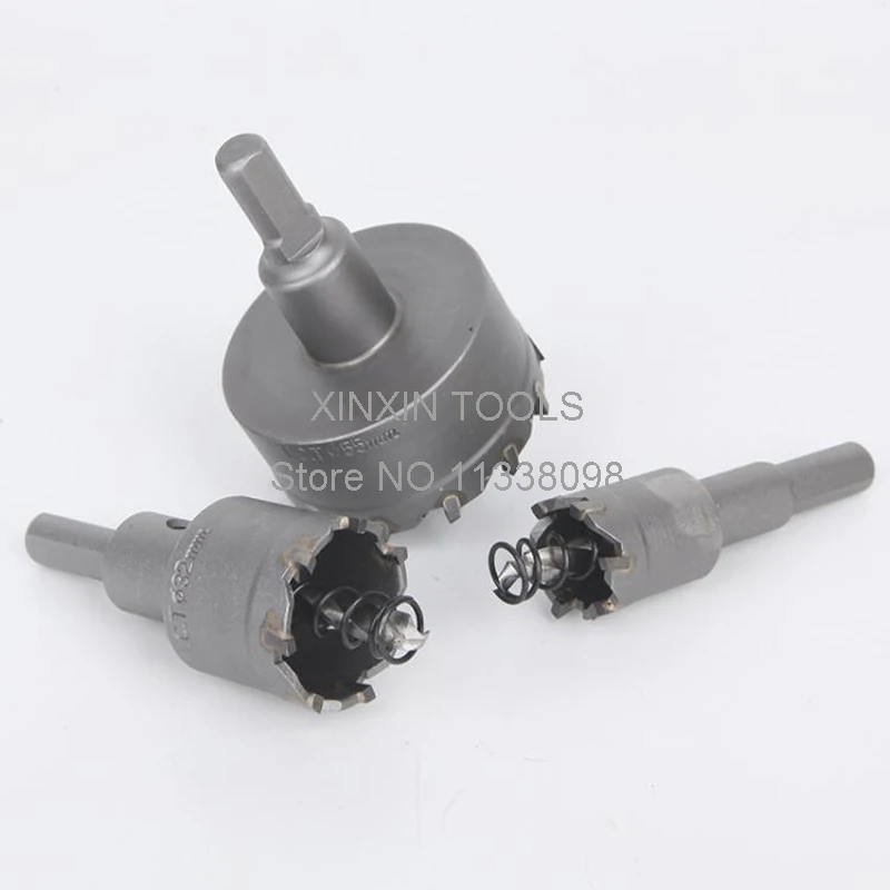 1Pcs 14มม.~ 100มม.คาร์ไบด์บิตโลหะตัดเลื่อยชุด Holesaw,คาร์ไบด์บิตชุด (20/30/40/50/60/80/90/100มม.)